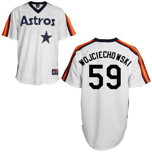 Asher Wojciechowski #59 mlb Jersey-Houston Astros Women's Authentic Home Alumni Association Baseball Jersey